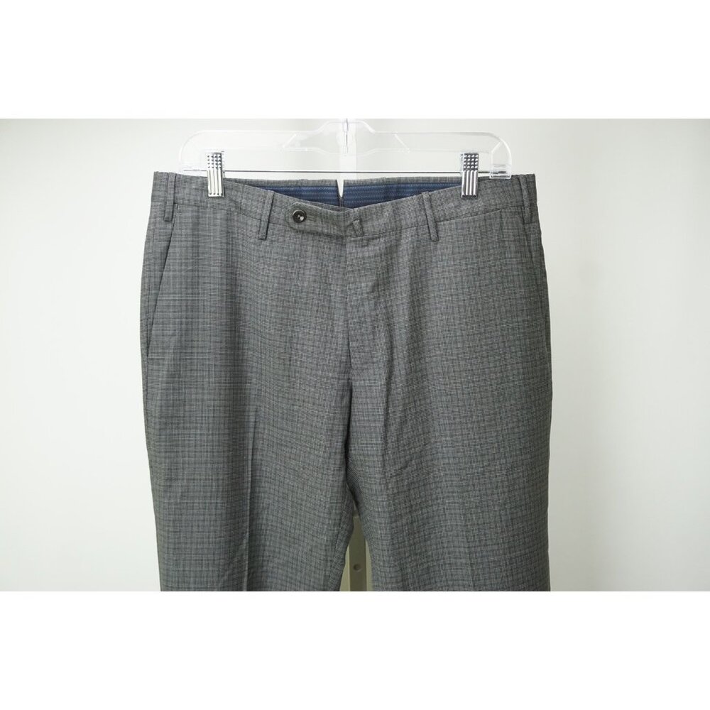 Incotex Slim Fit Wool Dress Pants Sz 34 Brand New